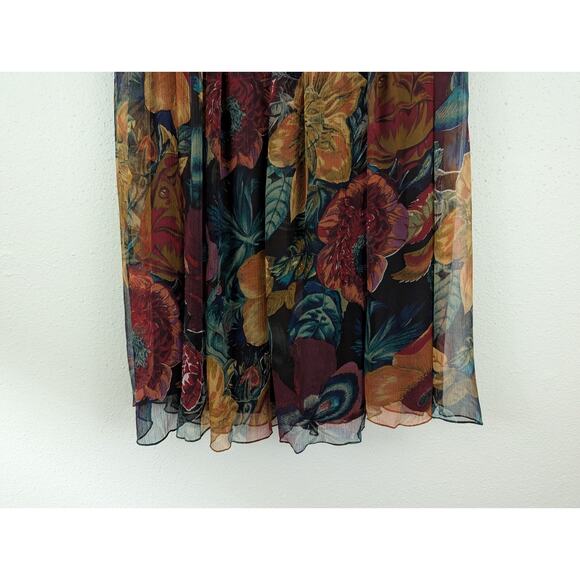 Gail Garner Plus San Francisco sz 3X 100% rayon Skirt midi to maxi colorful 4630 - Picture 3 of 5